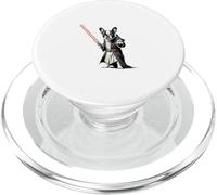 Lindo Bulldog French in a bathrobe holding a bright antorch PopSockets PopGrip para MagSafe