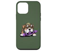 Lindo Bulldog Military I Eat Crayons Grunt MRE Eater Jarhead Carcasa para iPhone 12 Mini
