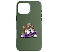 Lindo Bulldog Military I Eat Crayons Grunt MRE Eater Jarhead Carcasa para iPhone 16 Pro MAX