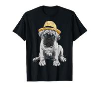 Lindo Bullmastiff Dog Blue Eyes Art Camiseta