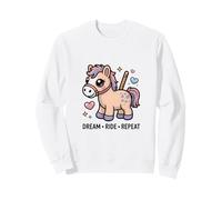 Lindo Caballo de repetición de Caballo Kawaii Pony Dream Ride Sudadera
