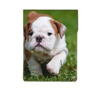 Lindo Cachorro de Bulldog,Funda de Cuero PU para portátil, Funda para portátil, Funda para portátil, maletín para Tableta