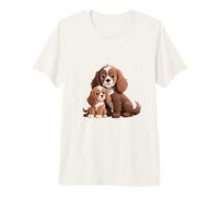 Lindo Cachorro de Perro Cavalier King Charles Spaniel Camiseta Premium