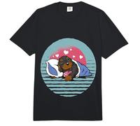 Lindo Cachorro de Perro Salchicha se va a Dormir Perro Comfort Colors Adult Heavyweight T-Shirt