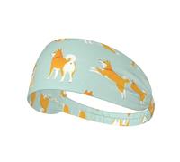 Lindo Cachorro de Shiba Inu,Banda Deportiva para el Sudor Unisex, Multiusos, elástica para el Pelo