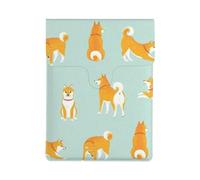 Lindo Cachorro de Shiba Inu,Funda de Cuero PU para portátil, Funda para portátil, Funda para portátil, maletín para Tableta