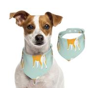 Lindo Cachorro de Shiba Inu,Pañuelos de algodón para Perros, Bufandas Ajustables para Mascotas,L