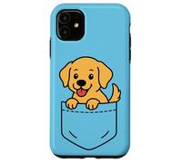 Lindo cachorro Golden Retriever Pocket Pal, divertido perro Retriever Carcasa para iPhone 11