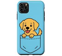 Lindo cachorro Golden Retriever Pocket Pal, divertido perro Retriever Carcasa para iPhone 11 Pro Max