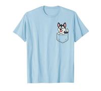 Lindo cachorro Husky Pocket Pal Funny Husky Dog Lover Art Camiseta