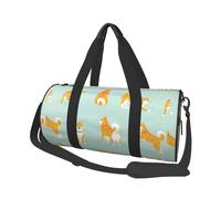 Lindo Cachorro Shiba inu, Bolsa de Viaje de Gran Capacidad, Bolso Redondo, Bolsa de Viaje Deportiva, Bolsa de Mano, Bolsa de Fitness