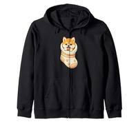 Lindo Cachorro Shiba Inu en Acogedor calcetín para bebé diseño Doggo Cutecore Sudadera con Capucha