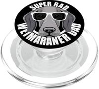 Lindo Cachorro Weimaraner Dad con Gafas de Sol, Divertido y súper Guay PopSockets PopGrip para MagSafe