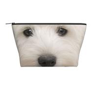Lindo Cachorro Westie, Bolsa de artículos de tocador Bolsa de Maquillaje Bolsa de cosméticos Bolsa de artículos de tocador de Viaje portátil