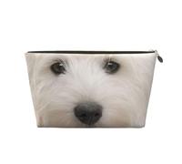 Lindo Cachorro Westie, Bolsa de Maquillaje Bolsa de cosméticos Bolsa de artículos de tocador de Viaje portátil Bolsa de artículos de tocador