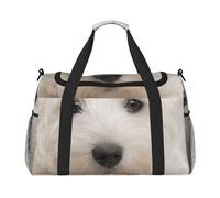Lindo Cachorro Westie,Bolsas Deportivas, Bolsos de Viaje Deportivos Cruzados de Mano, Bolsas de Viaje de Gran Capacidad para Mujeres y Hombres.