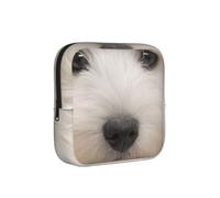 Lindo Cachorro Westie,Bolsas para Guardar compresas sanitarias, Bolsas para la menstruación para Mujeres y Adolescentes.