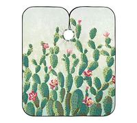 Lindo Cactus Cactus Flor Vintage Capa Peluqueria Ligera Cortar Cabello Delantal Impermeable Barbero Capas Para Adulto Peluquería Niños 140X168Cm
