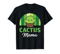 Lindo Cactus Kawaii mamá Amante de Las Plantas suculentas Arte jardinería Camiseta