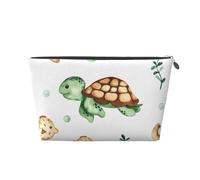 Lindo Cangrejo Tortuga Marina Acuarela, Bolsa de artículos de tocador Bolsa de Maquillaje Bolsa de cosméticos Bolsa de artículos de tocador de Viaje portátil