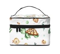 Lindo Cangrejo Tortuga Marina Acuarela, Bolsa de Maquillaje Bolsa de cosméticos Bolsa de Aseo de Viaje portátil Estuche para lápices
