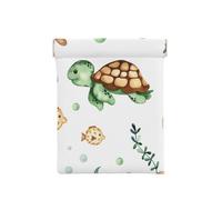 Lindo Cangrejo Tortuga Marina Acuarela, Squeeze Top Wallet Bolsa de Almacenamiento para Mujer Monedero pequeño Bolsa de Cambio