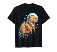 Lindo Capibara Astronauta Espacio Exterior Chill Astronomía Niños Camiseta