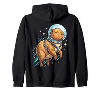 Lindo Capibara Astronauta Espacio Exterior Chill Astronomía Niños Sudadera con Capucha