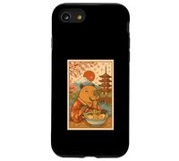 Lindo Capibara Comiendo Ramen en Kimono Sakura Monte Fuji Japón Carcasa para iPhone SE (2020) / 7/8