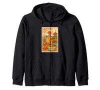 Lindo Capibara Comiendo Ramen en Kimono Sakura Monte Fuji Japón Sudadera con Capucha