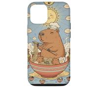 Lindo Capibara Divertido Gráfico Kawaii Ramen Y Tarot Sol Carcasa para iPhone 12/12 Pro