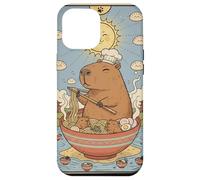 Lindo Capibara Divertido Gráfico Kawaii Ramen Y Tarot Sol Carcasa para iPhone 12 Pro MAX