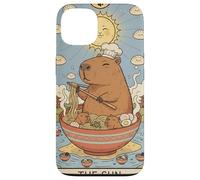 Lindo Capibara Divertido Gráfico Kawaii Ramen Y Tarot Sol Carcasa para iPhone 13