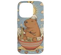 Lindo Capibara Divertido Gráfico Kawaii Ramen Y Tarot Sol Carcasa para iPhone 14 Pro