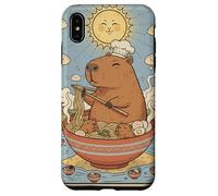 Lindo Capibara Divertido Gráfico Kawaii Ramen Y Tarot Sol Carcasa para iPhone XS MAX