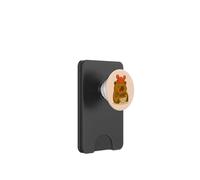 Lindo Capibara y Cangrejo Comiendo Comida callejera Japonesa Tokoyaki PopSockets PopWallet para MagSafe