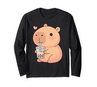 Lindo Capybara Bubble Tea Kawaii Anime Capybaras Lover Girls Manga Larga