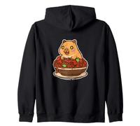 Lindo Capybara Spaghetti Pasta Lover Sudadera con Capucha