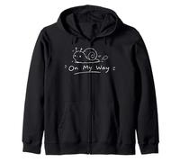 Lindo Caracol Sarcástico Procrastinación Humor Caracol Juego de Palabras Sudadera con Capucha