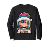 Lindo Casco de Astronauta arcoíris Divertido Manga Larga