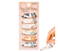 Lindo Cat Sticky Notes, dibujos animados Paper Markers, 3 pulgadas Sticky Notes with Strong Adhesive, Colorful Paper Memo Pads with Easy Peel Design, Office School Supplies, Note Markers for Students