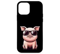 Lindo cerdo con gafas de sol - Granjero Farming Funny Carcasa para iPhone 12 mini