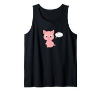 Lindo Cerdo de Animales de Granja Oink en japonés Bubu Piggy Camiseta sin Mangas