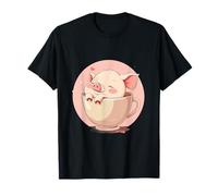 Lindo Cerdo durmiendo sueño Animal Taza sueño Cerdo sueño Siesta Camiseta