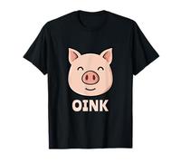 Lindo Cerdo Kawaii con Cara de Cerdo Oink para niños Camiseta
