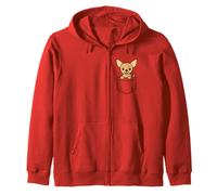 Lindo chihuahua cachorro de bolsillo divertido chihuahua perro pequeño Sudadera con Capucha