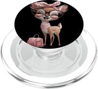 Lindo Ciervo Amante de los Animales Divertido diseño de Personajes de PopSockets PopGrip para MagSafe