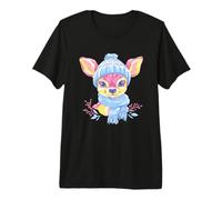 Lindo Ciervo Invierno Bosque Retrato gráfico bebé Bufanda Azul Camiseta Premium
