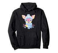 Lindo Ciervo Invierno Bosque Retrato gráfico bebé Bufanda Azul Sudadera con Capucha