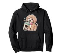 Lindo Cockapoo Puppy Love Bubble Tea Kawaii Sudadera con Capucha